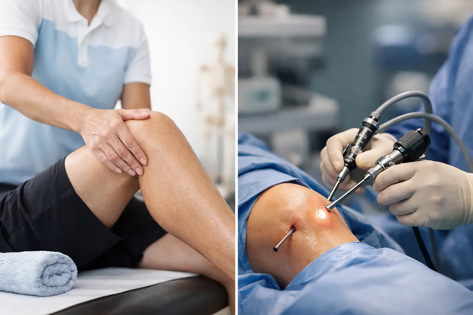 Physiotherapy Versus Knee Arthroscopy for Knee Pain