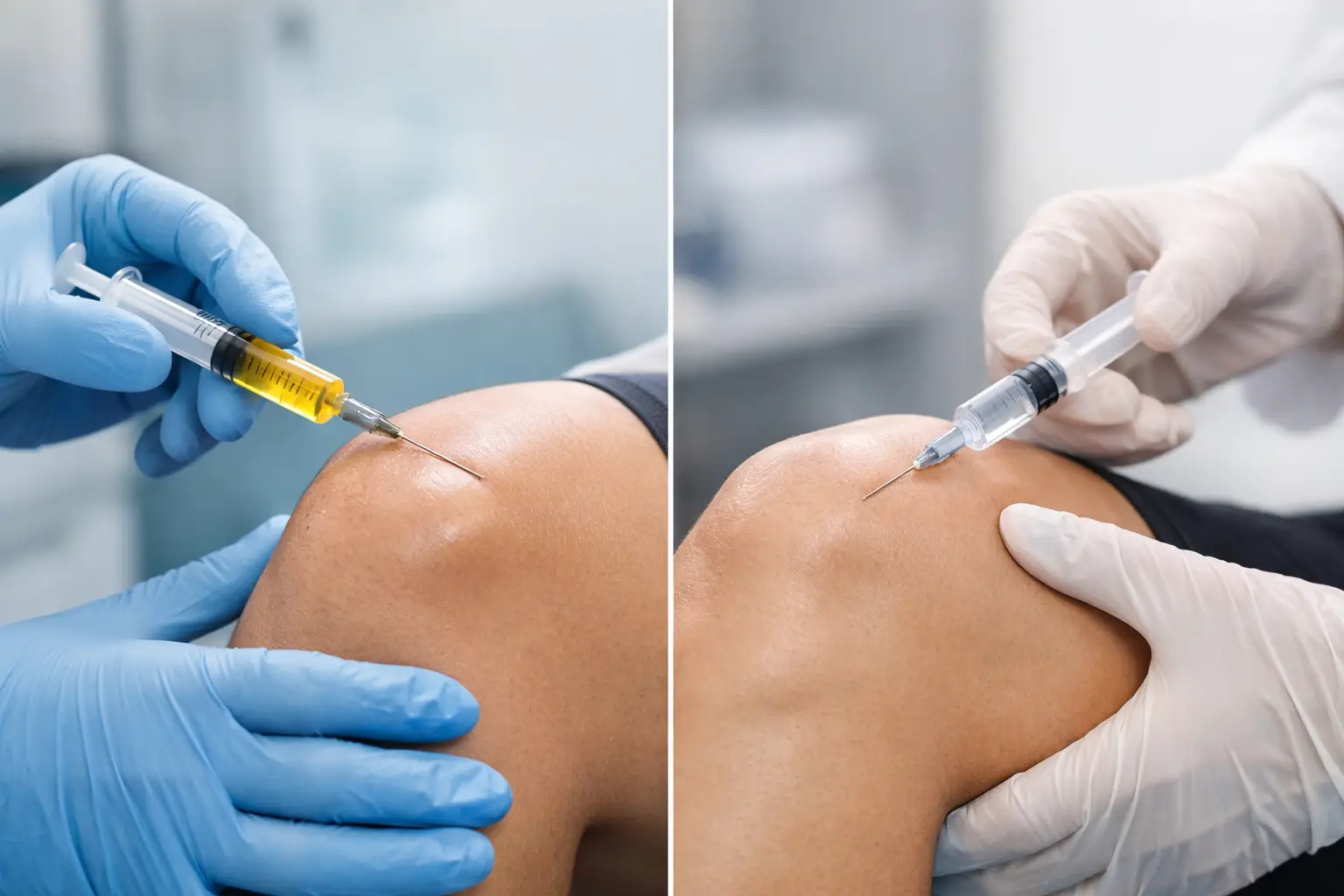 PRP versus steroid injections for knee pain